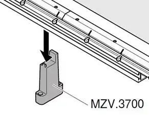 BLUM MZV.3700 podpěra pravítka pro MINIPRESS top Árengedmény