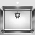 Legkelendőbb BLANCO 526354 Mosogató SUPRA 500-IF/A R12 excenter nélkül rozsdamentes acél szál