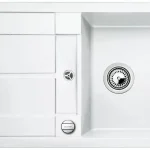 Outlet BLANCO 513028 Mosogató Metra 45 S fehér excenterrel Silgranit PuraDur