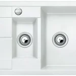 BLANCO 513468 Mosogató Metra 6 S Compact fehér excenterrel Silgranit PuraDur Biztonságos fizetés