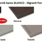Azonnal elérhető BLANCO 519494 Mosogató Dalago 6 antracit excenter nélkül Silgranit PuraDur