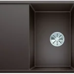 Kedvezményes ár BLANCO 523204 Mosogató Axia III 45 S-F kávé InFino excenterrel Silgranit PuraDur