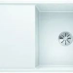 BLANCO 523209 Mosogató Axia III 5 S fehér InFino excenterrel Silgranit PuraDur Akciós ár
