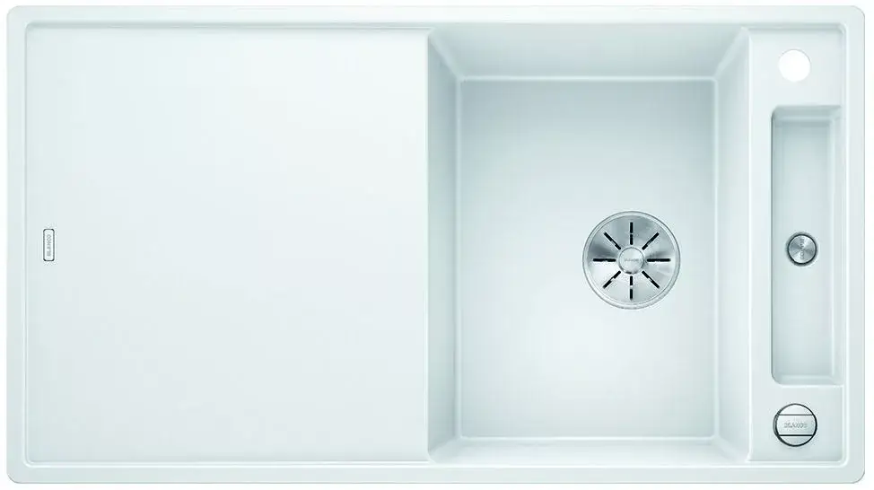 BLANCO 523209 Mosogató Axia III 5 S fehér InFino excenterrel Silgranit PuraDur Akciós ár