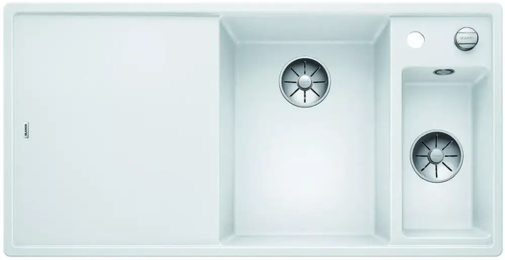 BLANCO 523466 Mosogató Axia III 6 S fehér InFino excenterrel Silgranit PuraDur Szezonális akció