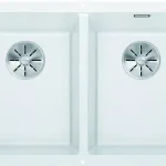 Különleges ajánlat BLANCO 523578 Mosogató Subline 350/350-U fehér InFino kézikönyv SilgranitPuraDur
