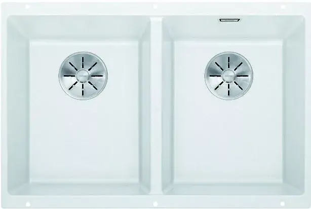 Különleges ajánlat BLANCO 523578 Mosogató Subline 350/350-U fehér InFino kézikönyv SilgranitPuraDur