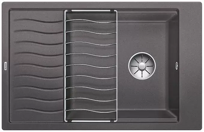 BLANCO 524845 mosogató ELON XL 6 S szürke kő SILGRANIT® PuraDur®, excenter nélkü Prémium
