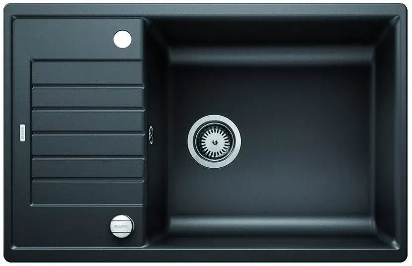 Árengedmény BLANCO 526018 Mosogató Zia XL 6 S Compact fekete színű, excenterrel Silgranite P