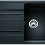 Utolsó esély BLANCO 526083 Mosogató LEGRA 45 S fekete SILGRANIT® mosogató excenter nélkül