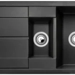 BLANCO 525927 mosogató METRA 6 S fekete SILGRANIT® PuraDur® excenter nélkül Bestseller