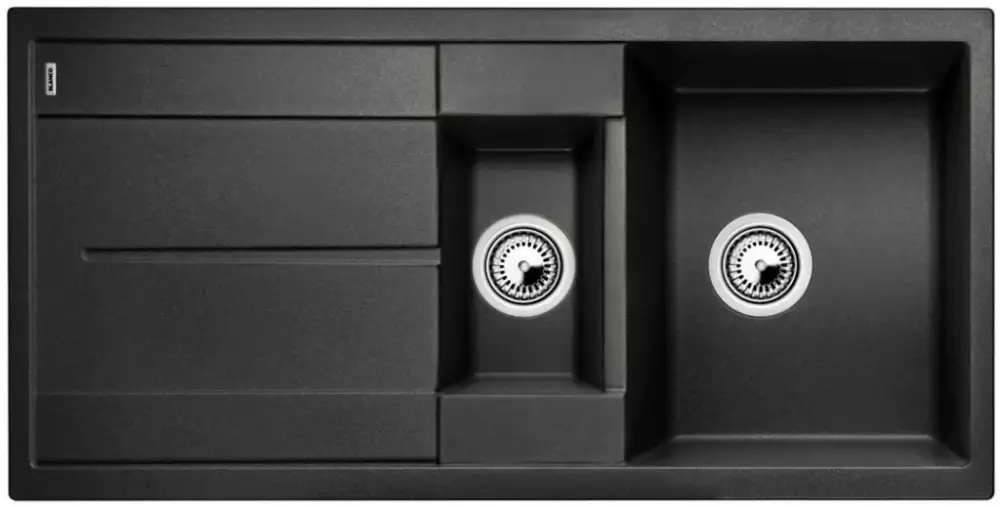 BLANCO 525927 mosogató METRA 6 S fekete SILGRANIT® PuraDur® excenter nélkül Bestseller