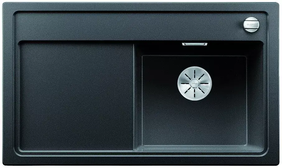 BLANCO 526037 mosogató ZENAR 45 S fekete SILGRANIT®PuraDur® InFino excenterrel Prémium