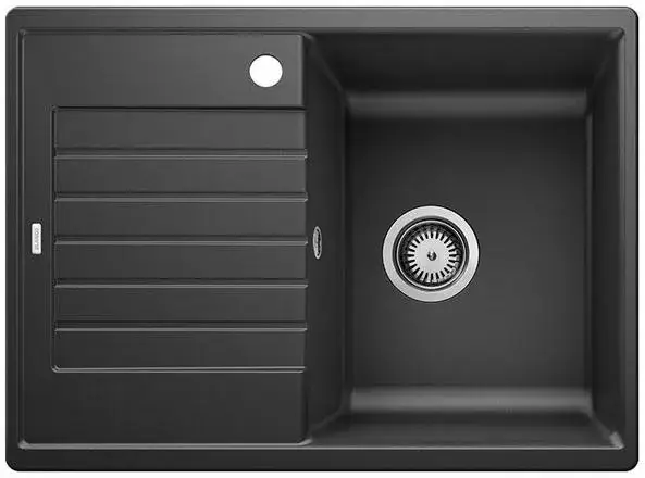 Azonnal elérhető BLANCO 526009 Mosogató ZIA 45 S Compact fekete színű Silgranite PuraDur excenter