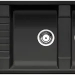 Legkelendőbb BLANCO 526027 mosogató ZIA 8 S fekete SILGRANIT® PuraDur® excenter nélkül