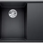 BLANCO 525849 mosogató AXIA III 6 S fekete SILGRANIT® PuraDur® InFino excenterre Legnépszerűbb