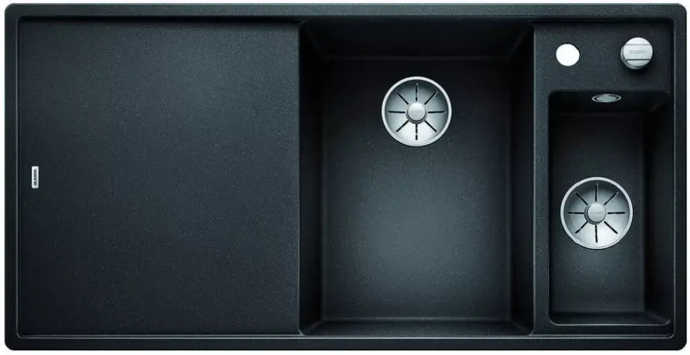 BLANCO 525850 mosogató AXIA III 6 S fekete SILGRANIT®PuraDur® InFino excenterrel Nézd meg most