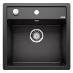 BLANCO 525872 Mosogató Dalago 5-F fekete, excenterel Silgranite PuraDur Biztonságos fizetés