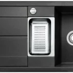 Szuper ajánlat BLANCO 525929 mosogató METRA 6 S-F fekete SILGRANIT® PuraDur® excenterrel