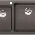 BLANCO 525958 Mosogató PLEON 9 fekete SILGRANIT® PuraDur® InFino excenter nélkül Szezonális akció