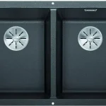 BLANCO 525987 mosogató Subline 350/350-U fekete InFino kézikönyv Silgranite Pura Kedvezmény