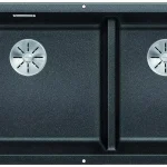 Ajánlat BLANCO 525993 Mosogató Subline 480/320-U fekete InFinoSilgranite PuraDur kézik