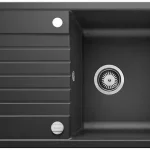 Alacsony ár BLANCO 526008 Mosogató ZIA 45 S Compact fekete színű, excenterrelSilgranite Pu
