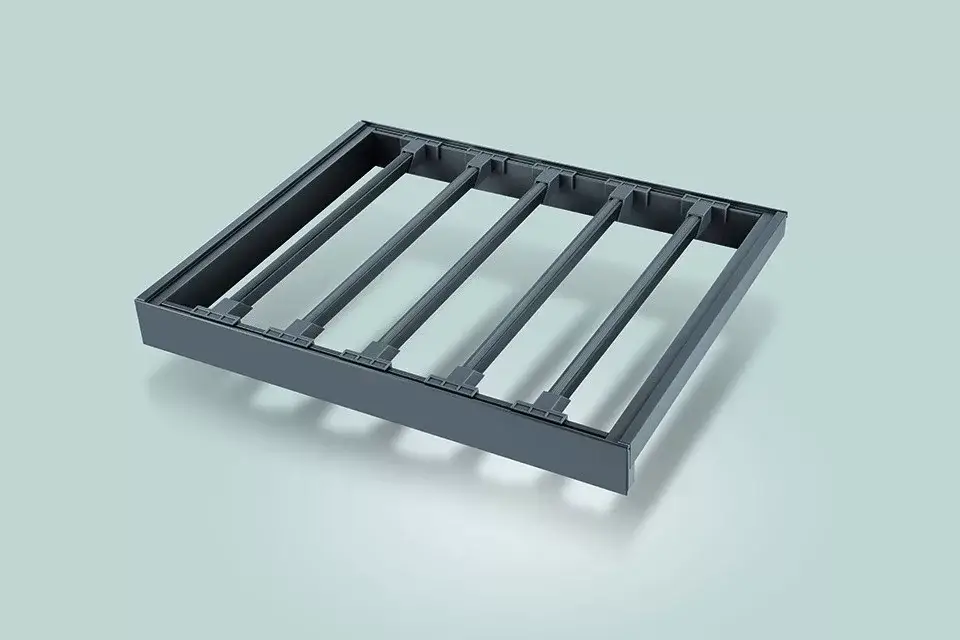 Végkiárusítás StrongWire nadrágtartó kerettel és csillapított kihúzással, 800 mm, barna