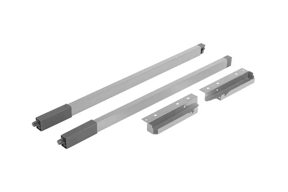 Népszerű StrongBox szett négyszögletes magasító korlát H140/500mm, szürke szinű