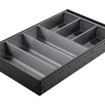 Szezonális akció StrongMax evőeszköztartó készlet 'M=500, SZ=276 mm fekete, 3+2 tálakkal