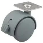 StrongCastors Kerék 40 mm, szürke, lemez, fék Kiárusítás