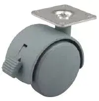 StrongCastors Kerék 40 mm, szürke, lemez, fék Kiárusítás
