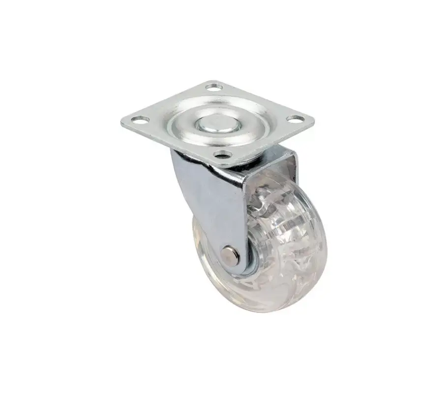 StrongCastors Kerék TOP-E, átm. 50 mm, átlátszó, fék nélkül Árengedmény