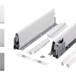 K-StrongBox H204/300mm egy szögletes magasító korláttal szürke Olcsó