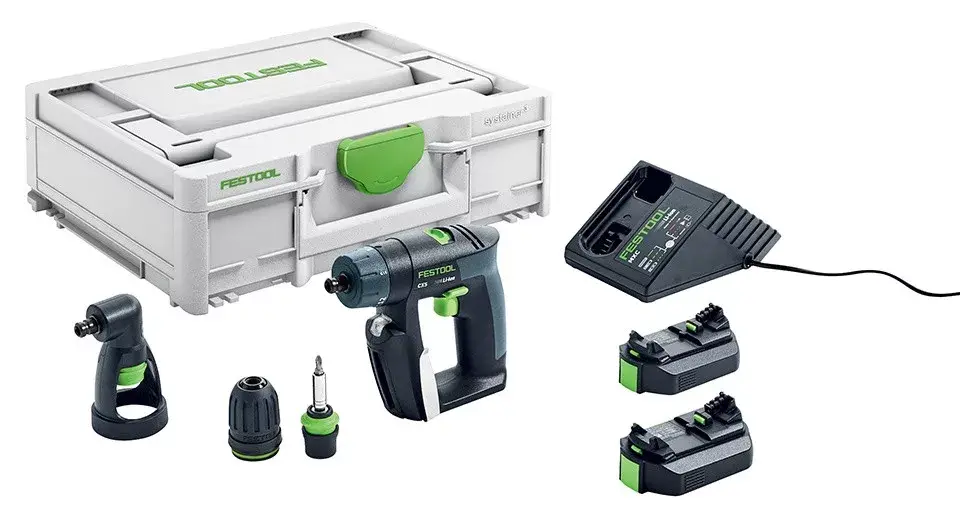 FESTOOL 576093 Akkus fúró-csavarbehajtó CXS 2,6-Set Szuper ajánlat