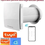 Akciós ár Hővisszanyerő szellőző ventilátor távirányítóval pára és penész ellen, HRV VT501 Tuya okos otthon kompatibilis