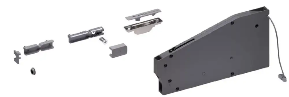IF KIARO LED alsó nyitó szerkezet csillapítással Gunmetal színű készlettel a 600 Újdonság