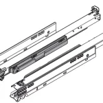 BLUM 760H3800T Movento Tip-on 380mm 40kg Végkiárusítás