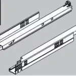 BLUM 560H4000C Tandem teljeskihuzású fióksín Tip-on 400mm Legkelendőbb