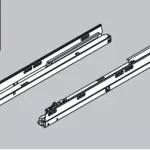 Korlátozott ajánlat BLUM 578.4501B01 fióksín Tandembox 450mm 30kg J+B
