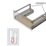 Vedd meg online BLUM Z30D000S.22 hátlap tartó fiókokhoz mosogató alá, D, J+B, szürke