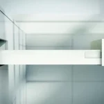 Prémium K-BLUM Legrabox N 400 mm/40 kg, Tip-on, fehér SW-M, csavar