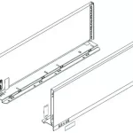 Újdonság BLUM 770C6502S oldalfal Legrabox C 650mm szürke