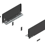 Expressz szállítás BLUM 770K3002S oldalfal Legrabox K 300mm fekete