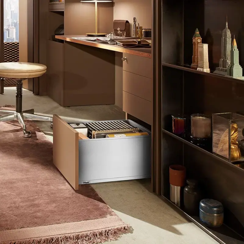 K-BLUM Legrabox F 600 mm/70 kg, Blumotion/TOB, fehér SW-M, expando Exkluzív ajánlat