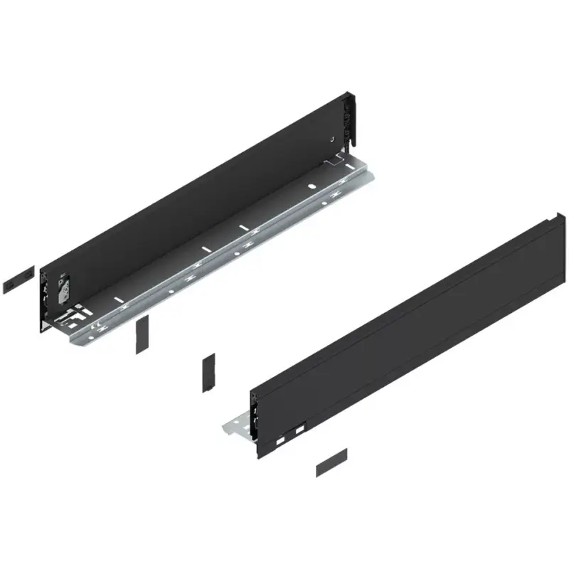 Végkiárusítás BLUM 770M6002S oldalfal Legrabox M 600mm Karbonfekete matt CS-M