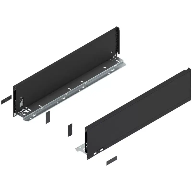 Szezonális akció BLUM 770K3502S oldalfal Legrabox K 350mm Karbonfekete matt CS-M