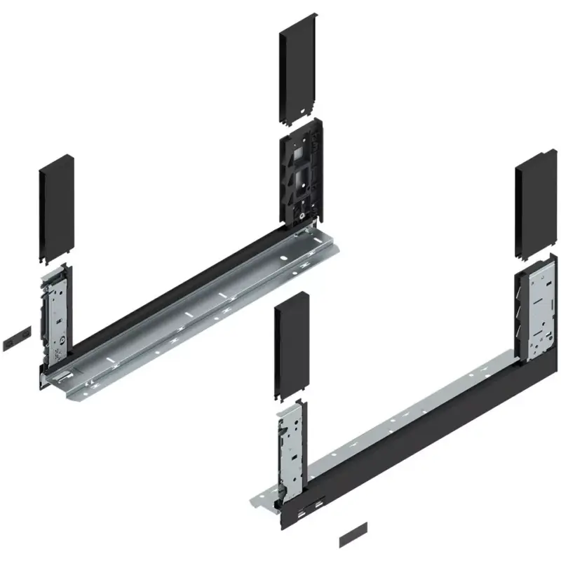 Legkelendőbb BLUM 780C5002S oldalfal Legrabox Free 500mm Karbonfekete matt CS-M