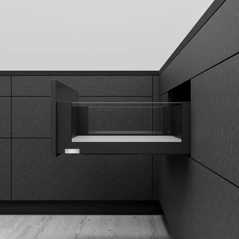 Olcsóbb K-BLUM Legrabox C Free 550mm/70 kg, Tip-on, karbon fekete CS-M, expando
