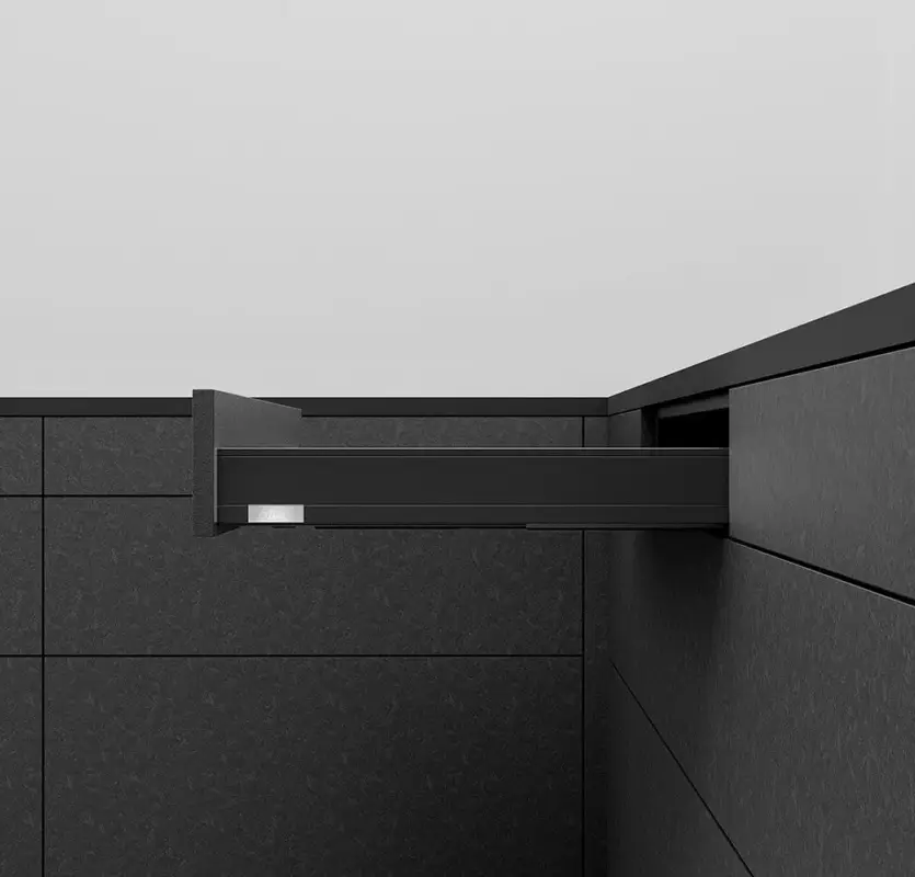 K-BLUM Legrabox N 500mm/40 kg, Tip-on, karbon fekete CS-M, expando Rendeld meg most